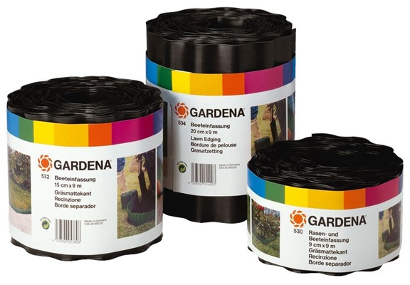 Бордюр Gardena черный 15 см
