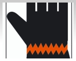 Благодаря прорезиненной тыльной стороне, перчатки оптимально облегают запястье пользователя.