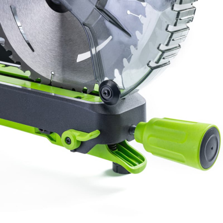 Торцовочная пила Greenworks GD24MS216, 24V, бесщеточная, 4800 об/мин, 216x30мм, рез 65х310мм, с протяжкой, с 1хАКБ 5Ач и ЗУ