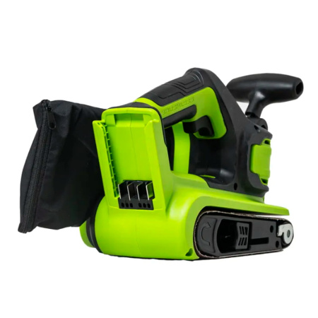 Ленточная шлифовальная машина бесщеточная аккумуляторная Greenworks, 24 V, без АКБ и ЗУ