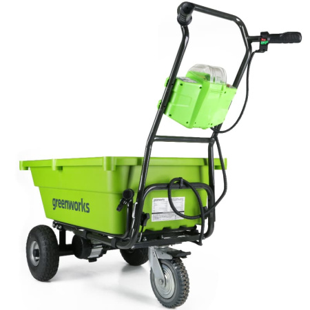 Садовая тележка самоходная Greenworks 40V, 106 л без АКБ и ЗУ