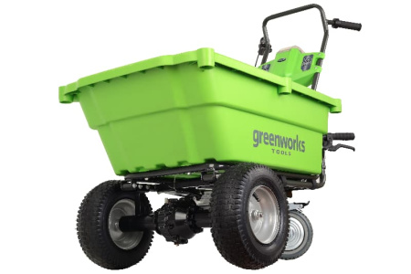Садовая тележка самоходная Greenworks 40V, 106 л без АКБ и ЗУ