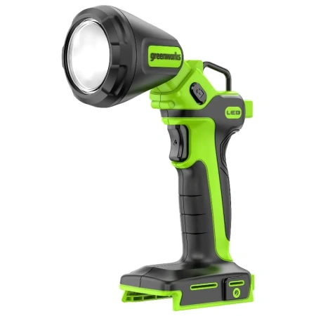Рабочий аккумуляторный LED-фонарь 2-в-1 Greenworks, Арт. 3503707, 24V, 650 Лм, сменные плафоны, без АКБ и ЗУ